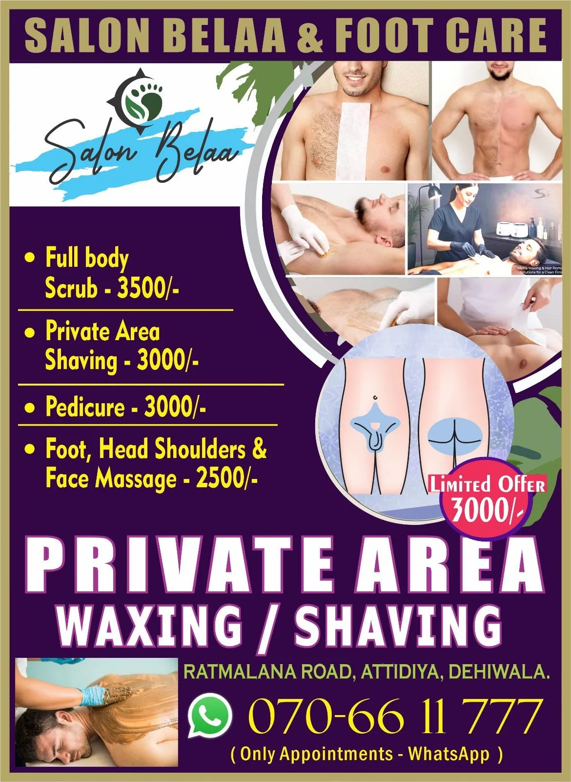 🔹 SALON BELAA & FOOT CARE 🔹ATTIDIYA DEHIWALA | Lanka Ads New
